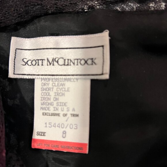 Scott McClintock Vintage Black Lace Formal Dress - Picture 6 of 6